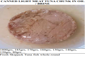2. CANNED LIGHT MEAT TUNA CHUNK IN OIL or BRINE from Vietnam